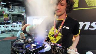 South African overclocking champion Goddy 'Vivi' Roodt