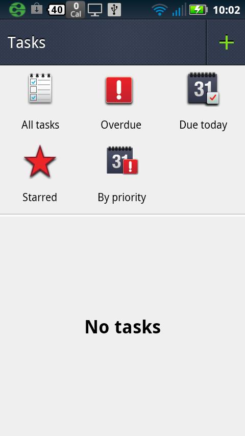 Motorola defy+ task manager