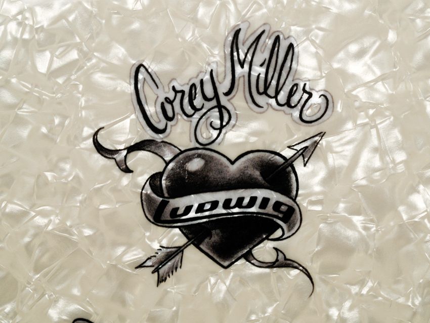 The tattoo inspired designs are unique to each drum