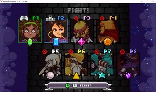 Towerfall Ascension's character select screen rejigged for eight players.