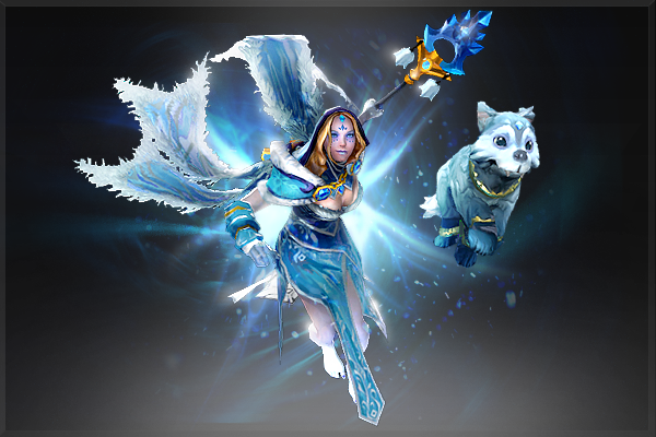 Dota 2 S Crystal Maiden Gets Wolf Puppy Companion Pc Gamer