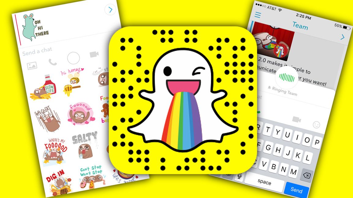Snapchat's new Chat 2.0 lets you call friends and send sloth stickers ...