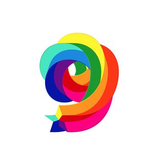 Rainbow typography