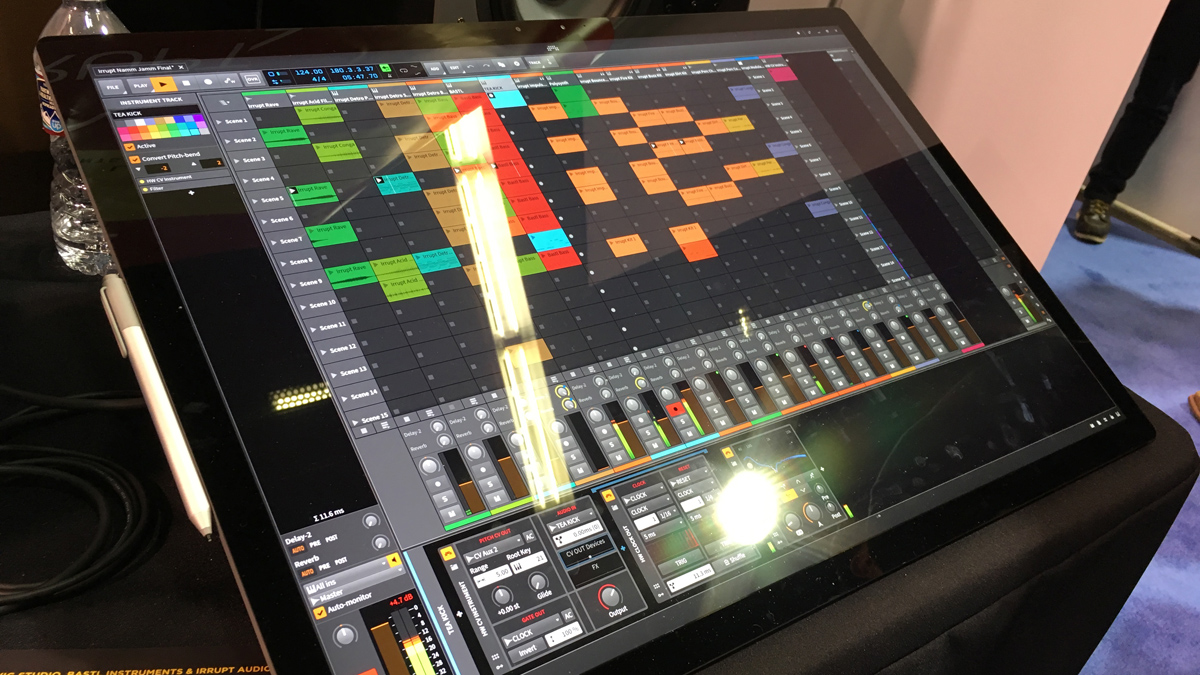 Bitwig Studio 2 looks lovely on Microsoft&#039;s Surface Studio.