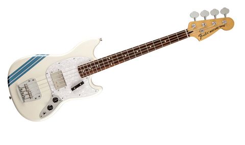 The Pawn Shop Mustang Bass replaces the original split-coil pickup with a flexible humbucker