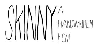 Best free handwriting fonts: Skinny