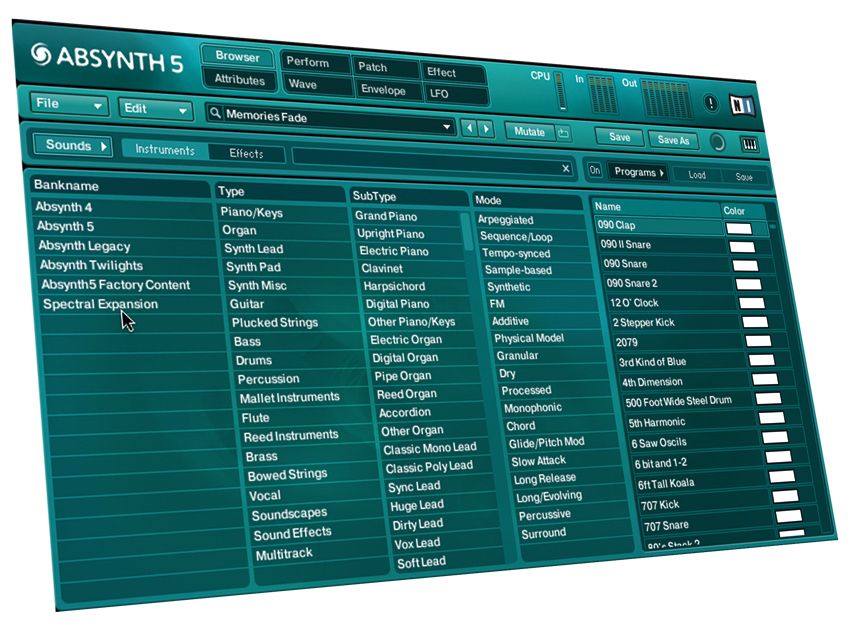 Dance producers will love Absynth's new sounds.