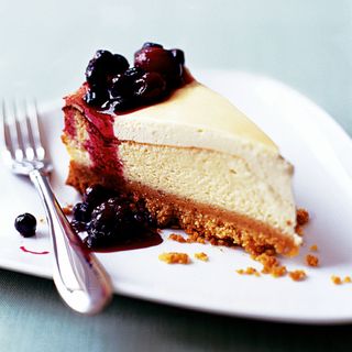 Baked Lemon Cheesecake with Forest Fruits