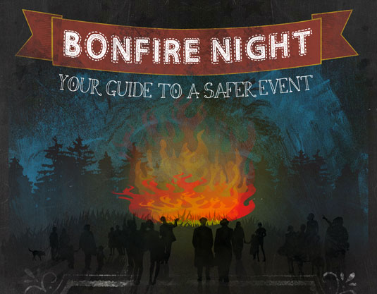 The web infographic is aimed at kids in the UK attending Bonfire Night on Nov 5th