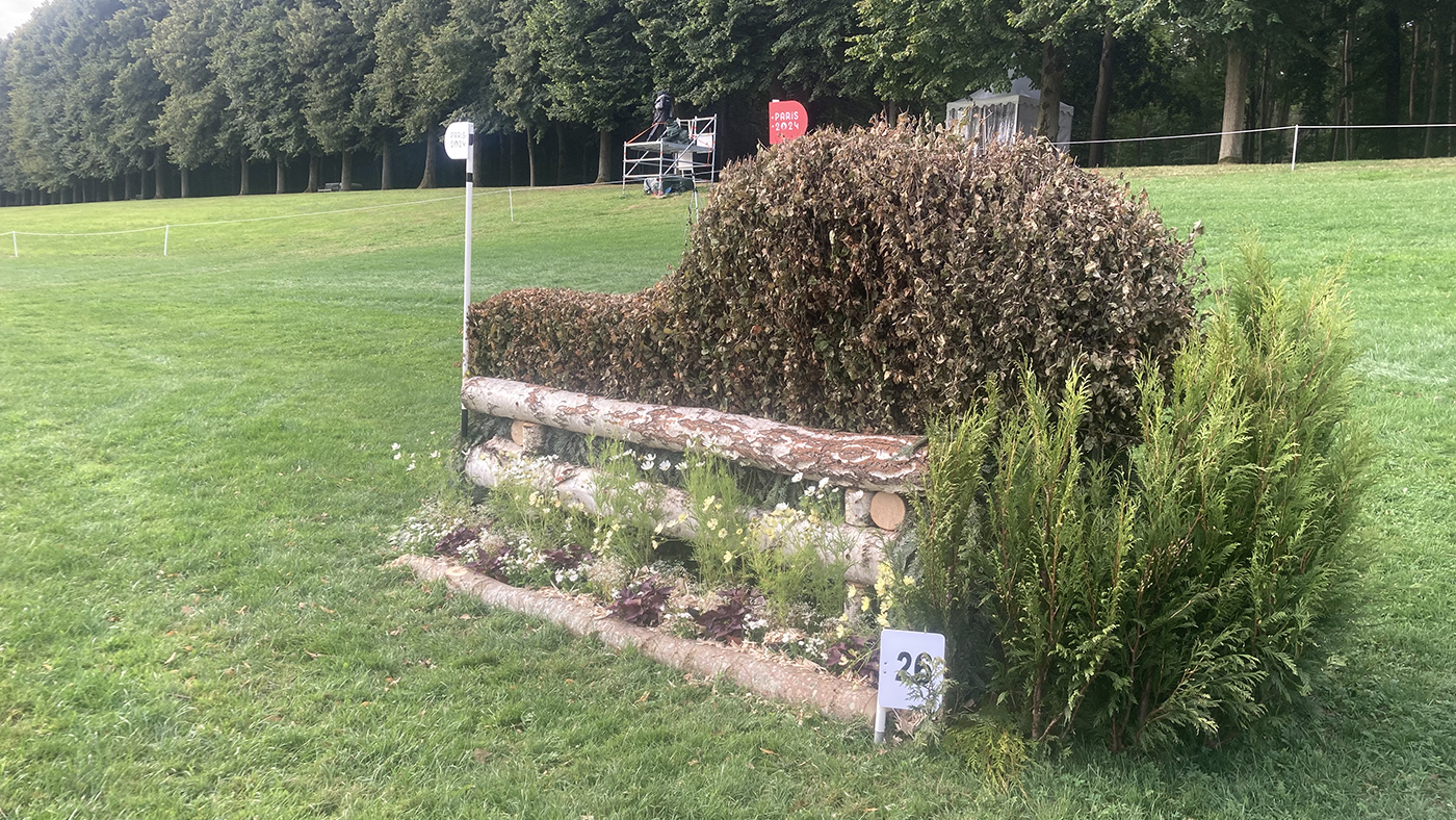 Paris Olympics cross-country course: fence 26 alternative