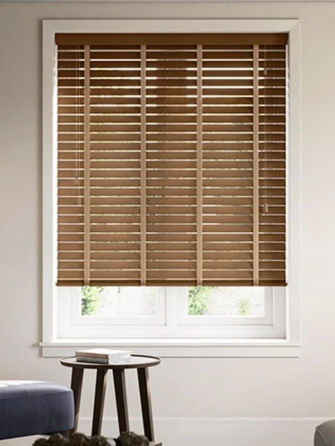 247blinds, Ecowood Deluxe, Honey Teak Fine Grain Twist&amp;amp;Fit Venetian Blind