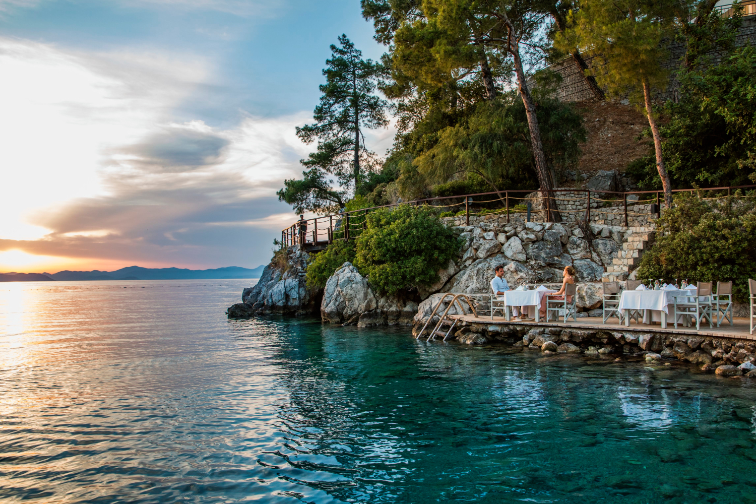 Private beach at the Hillside Beach Club