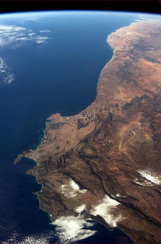 Southwest Corner of Africa From Space