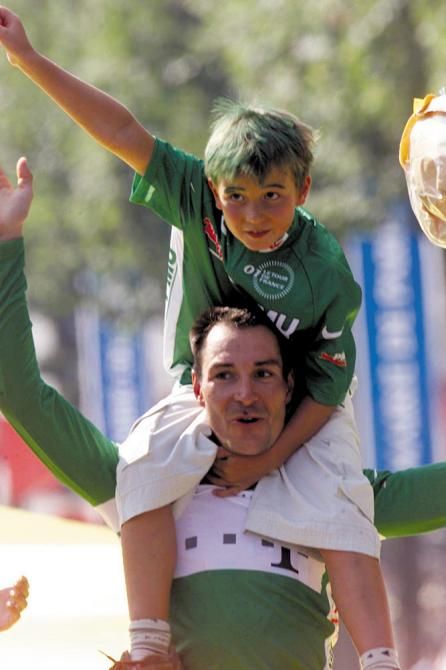 Erik Zabel won the green jersey six straight years. This one was the Tour de France 2001