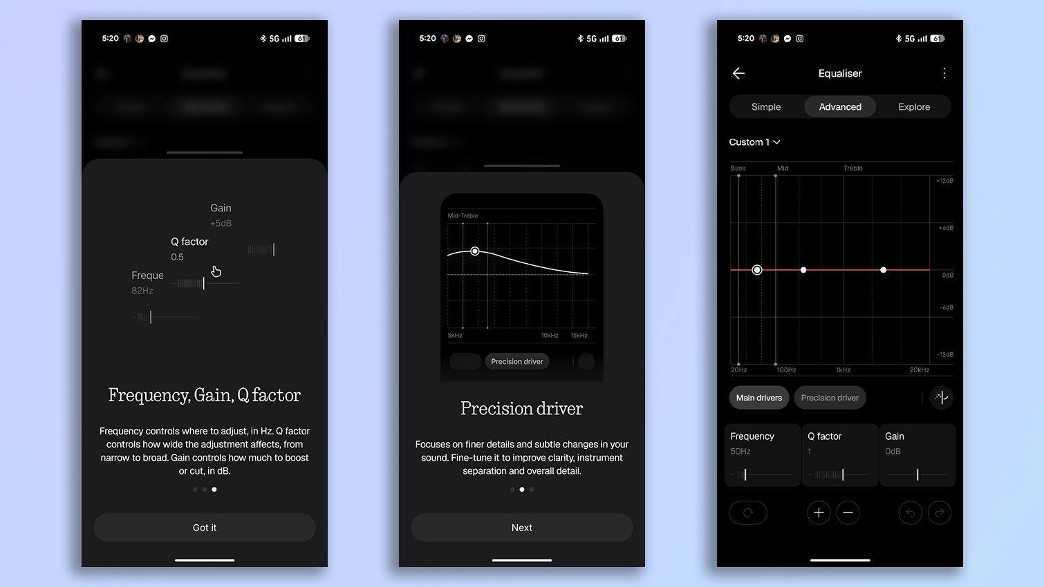 Nothing X app screenshots