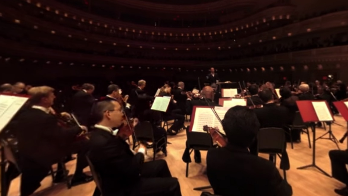 The Philadelphia Orchestra plays in full 360-degree view