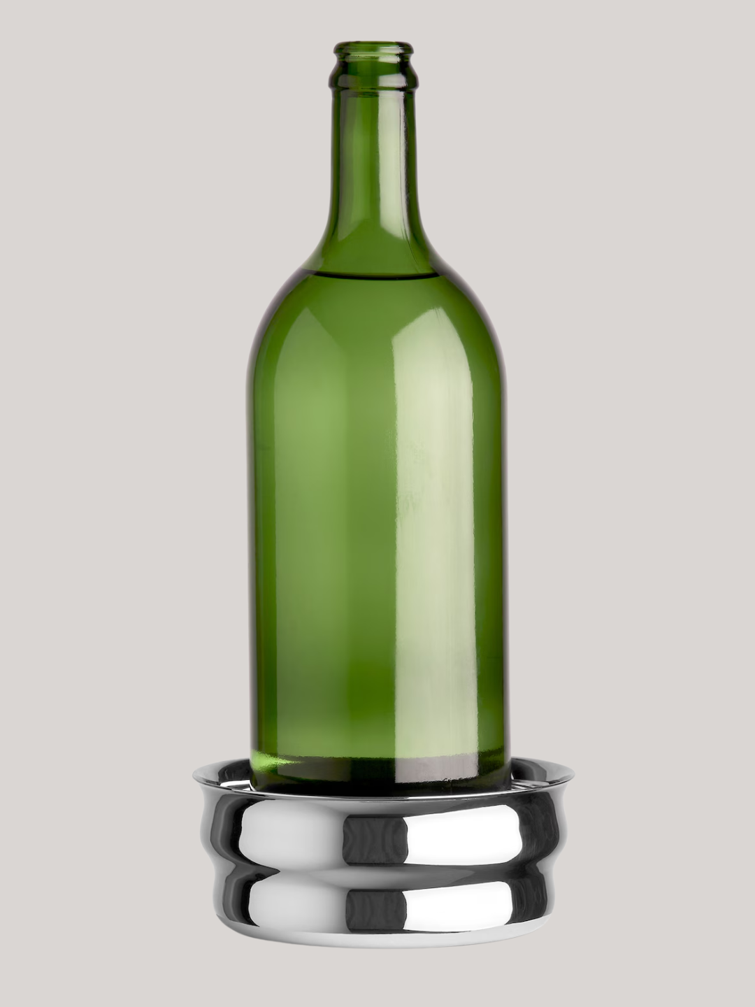 A stainless steel bottle coaster from Arket
