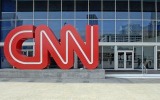 CNN sign at CNN Center in Atlanta