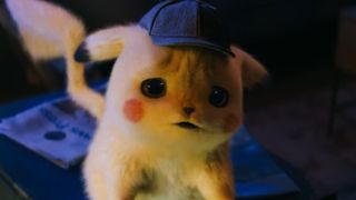 Ryan Reynolds as Detective Pikachu looking sad