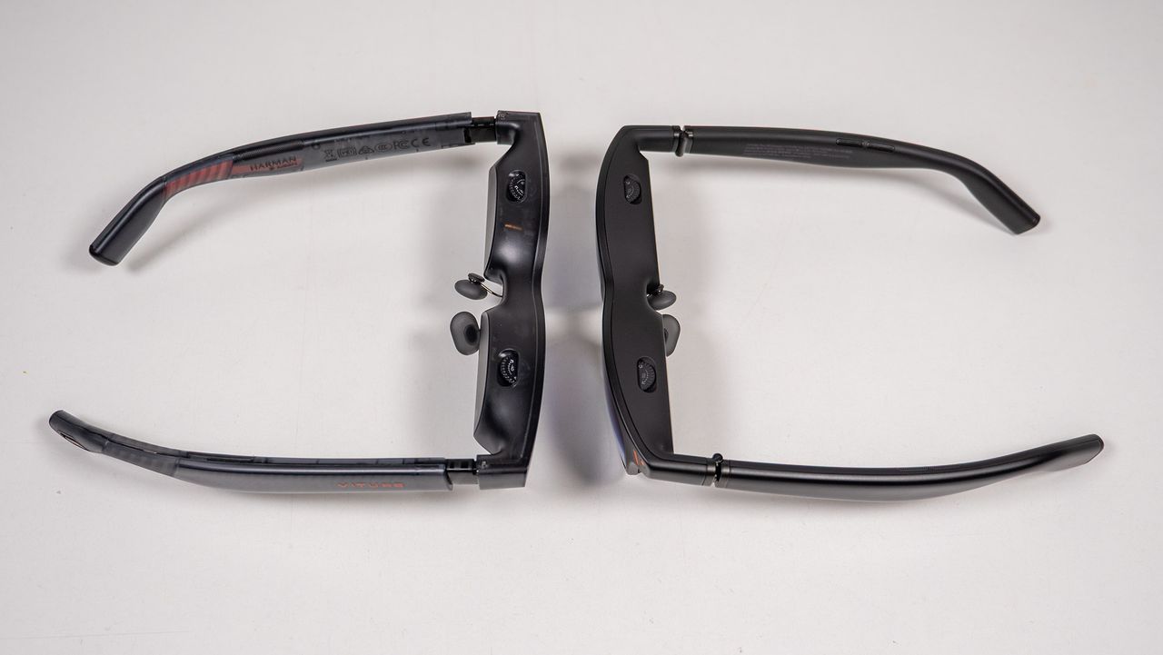 Comparing Viture Luma Pro (left) with Viture Pro (right)