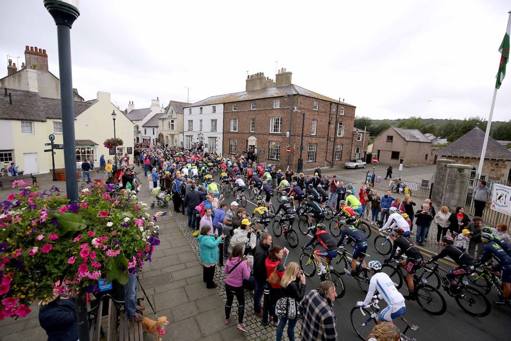 Fans were out in force for the first stage at Tour of Britain
