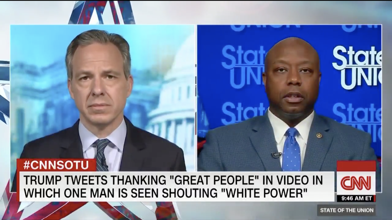 Jake Tapper and Tim Scott.