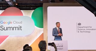 UK Government Technology Secretary Peter Kyle speaking at Google Cloud Summit London 2025