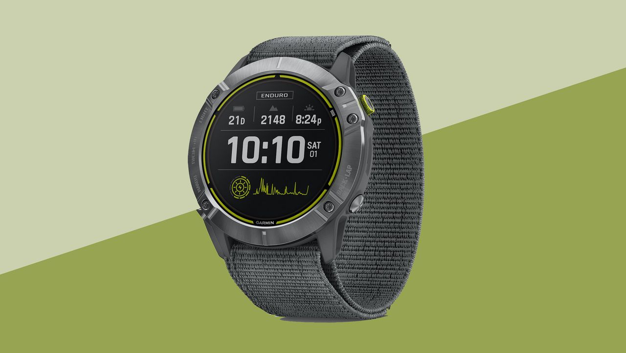 The Garmin Enduro running watch