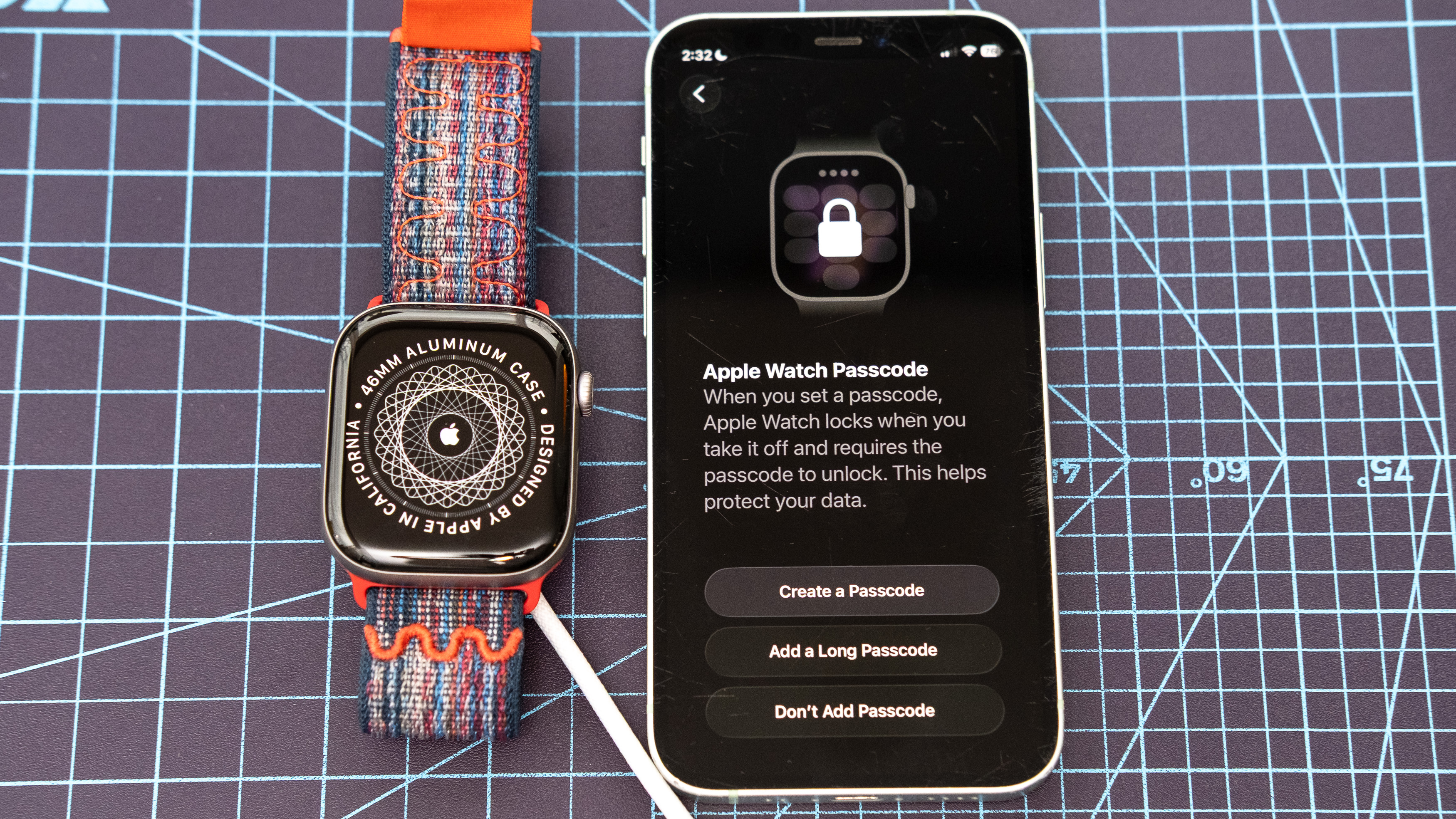 Primer plano del Apple Watch Series 11 que muestra el proceso de configuración y emparejamiento 