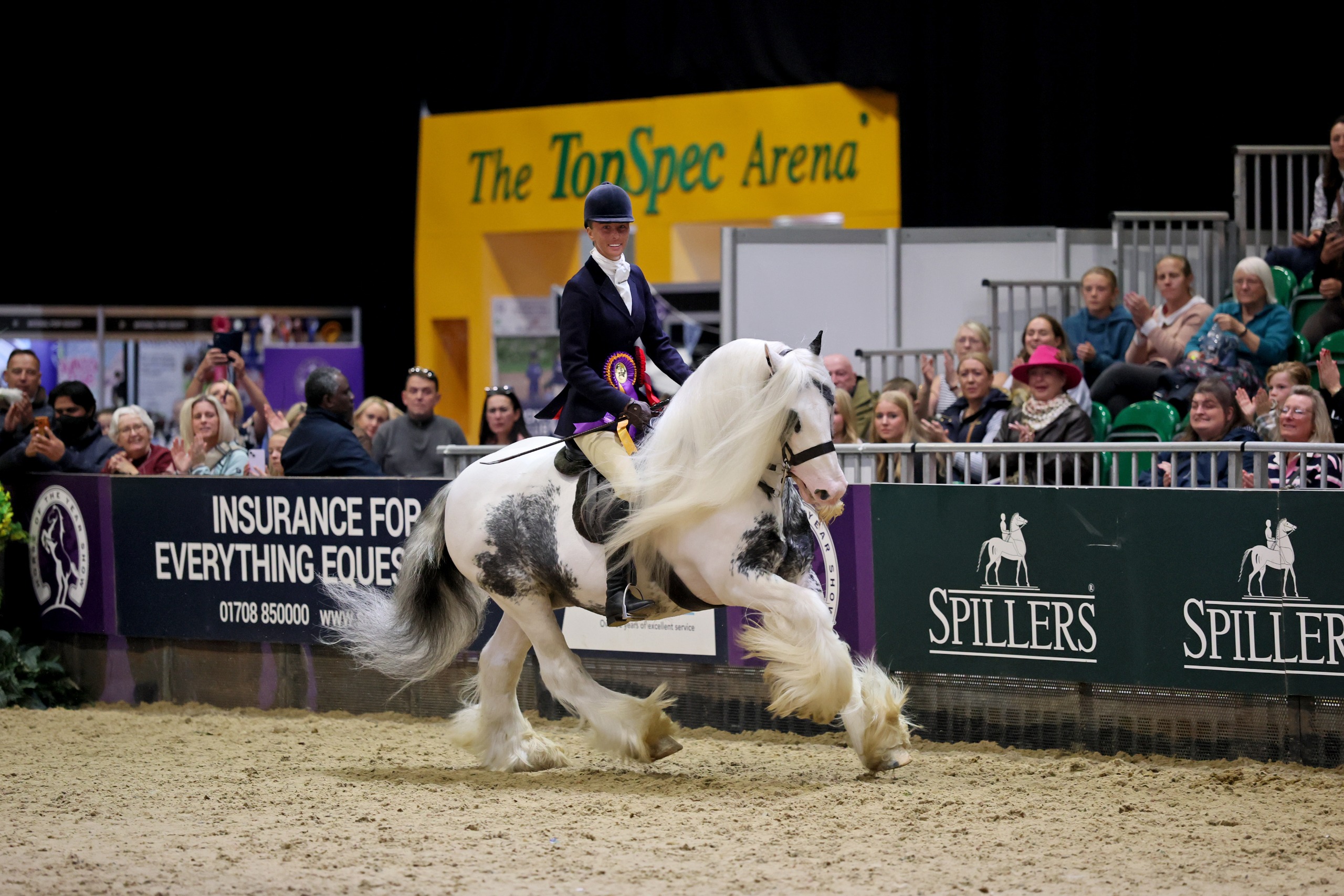 The Boss and Loren Gaskin on their lap of honour at HOYS 2026