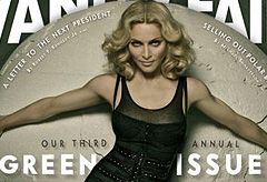 Madonna on the cover of Vanity Fair