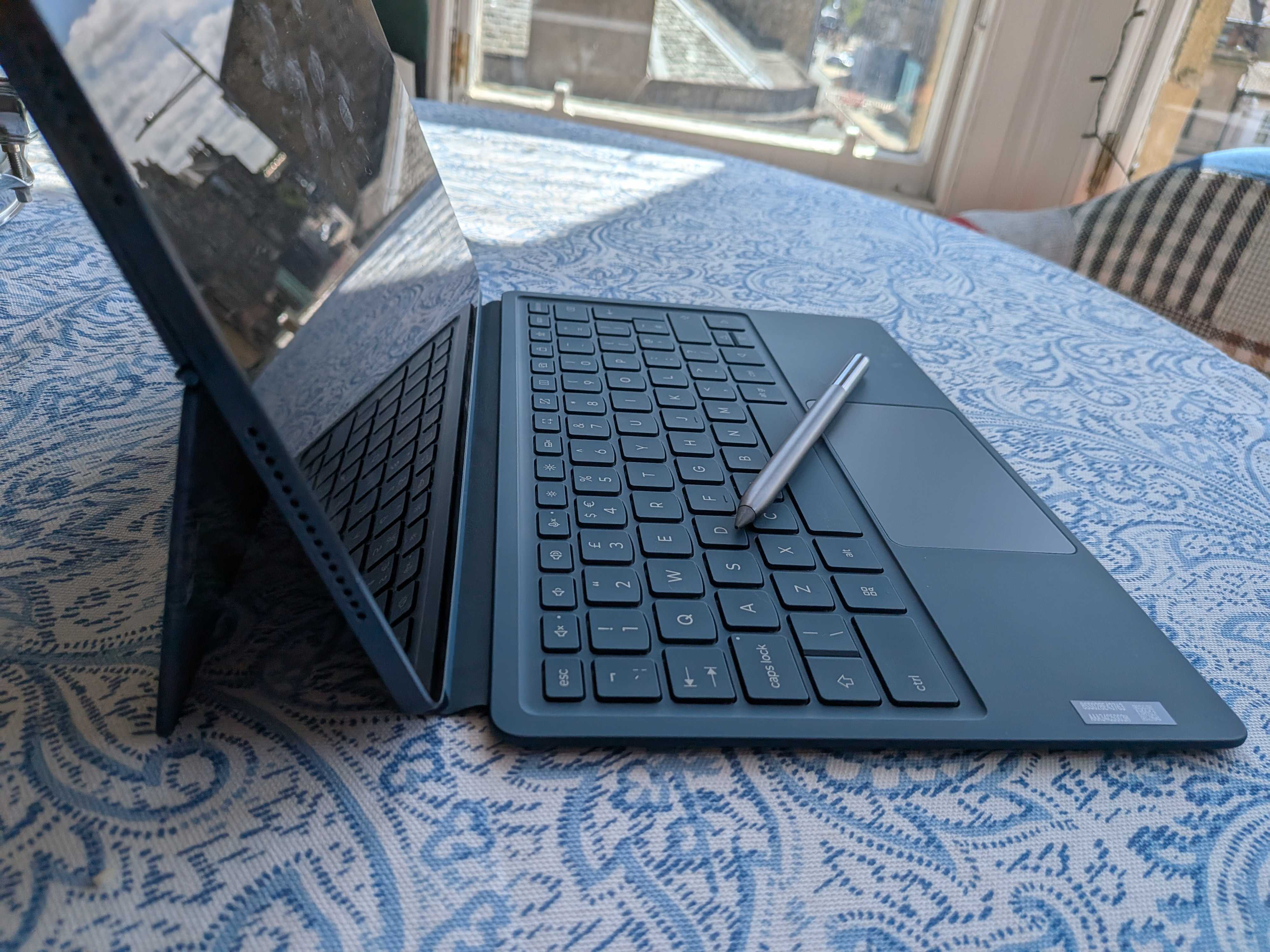 A Lenovo Yoga Tab Plus on a table