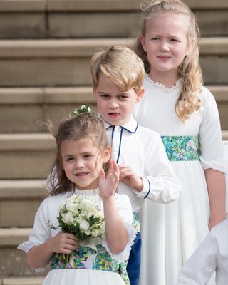 Prince George as a pageboy at Jack and Eugenie's wedding