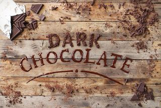 Dark chocolate typography