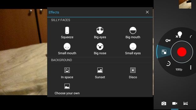 Android 4.0 tablets: Live video effects