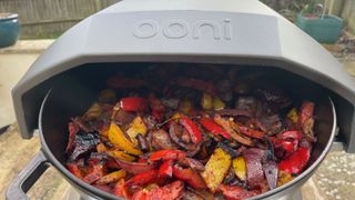 Making roasted vegetables in the Ooni Koda 12