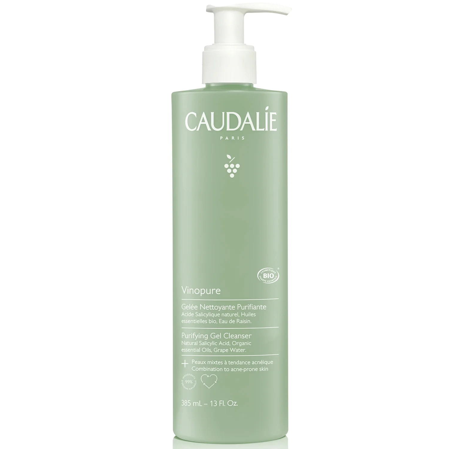 Caudalie Vinopure Purifying Gel Cleanser 385ml (worth Over £51)