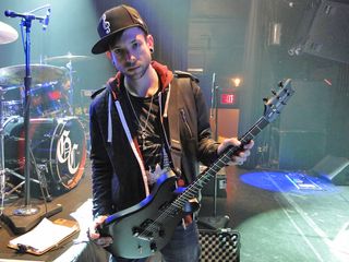 Good Charlotte's Billy Martin with his signature PRS model