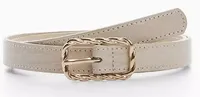 Mango Polina Skinny Belt, Light Beige | $23.06/£17.99 | John Lewis &amp; Partners