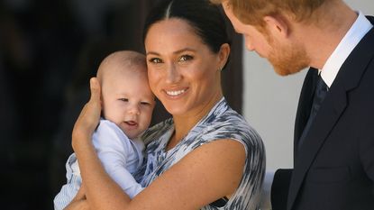 Prince Harry and Meghan with Archie