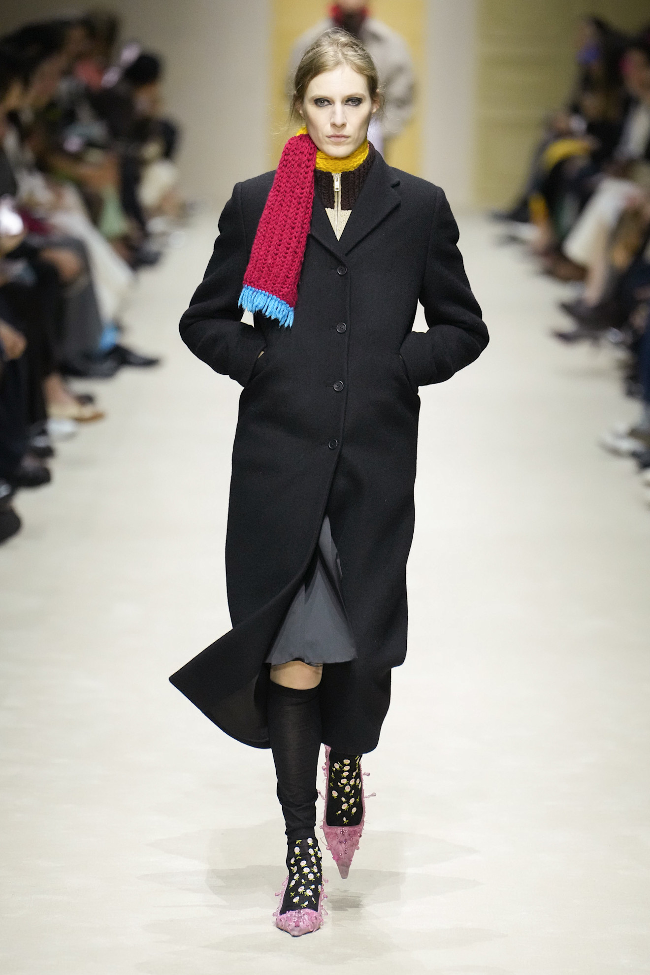 A runway look from the Prada Fall 2026 collection