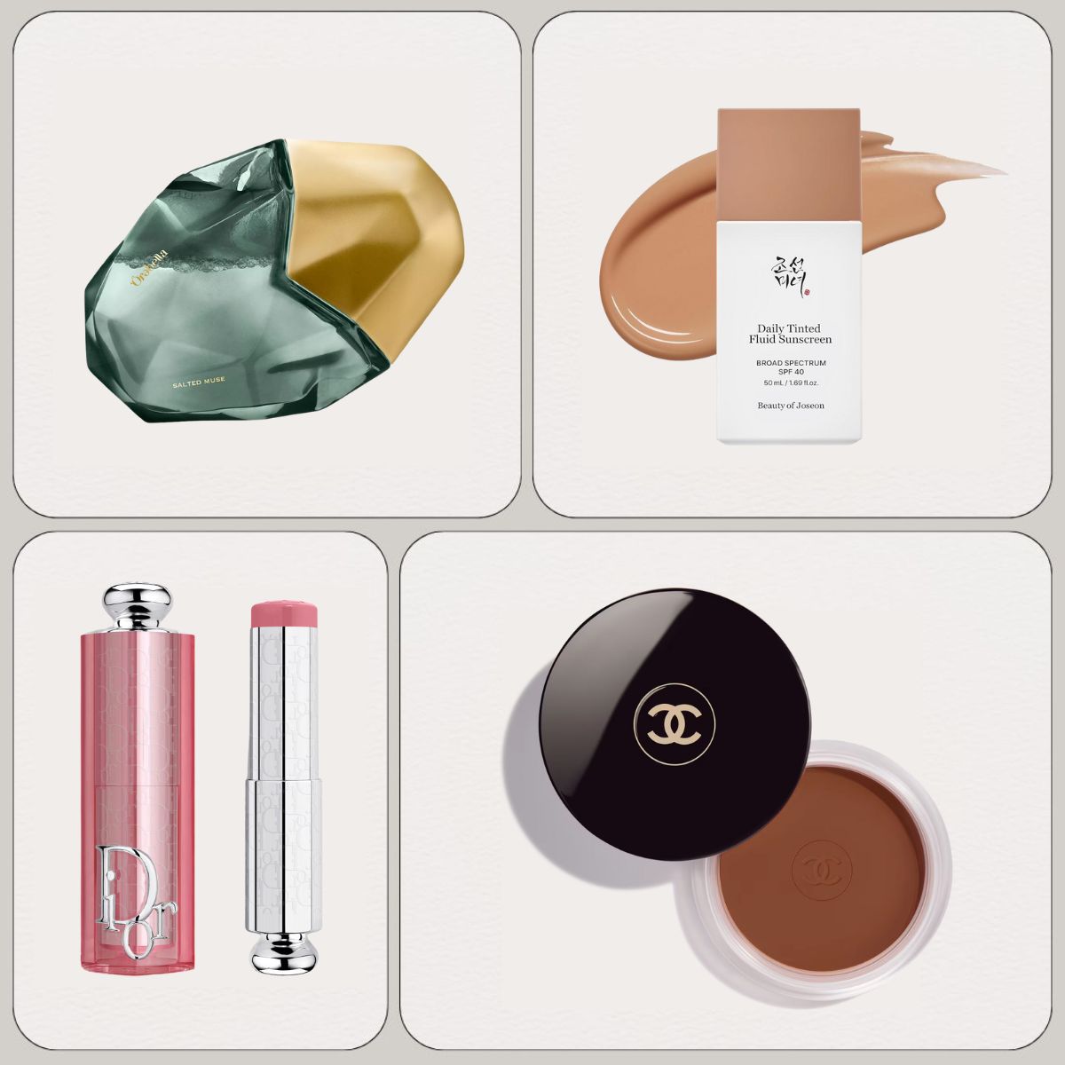 best new beauty products graphic
