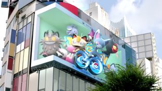 A screenshot of the Pokémon Go billboard