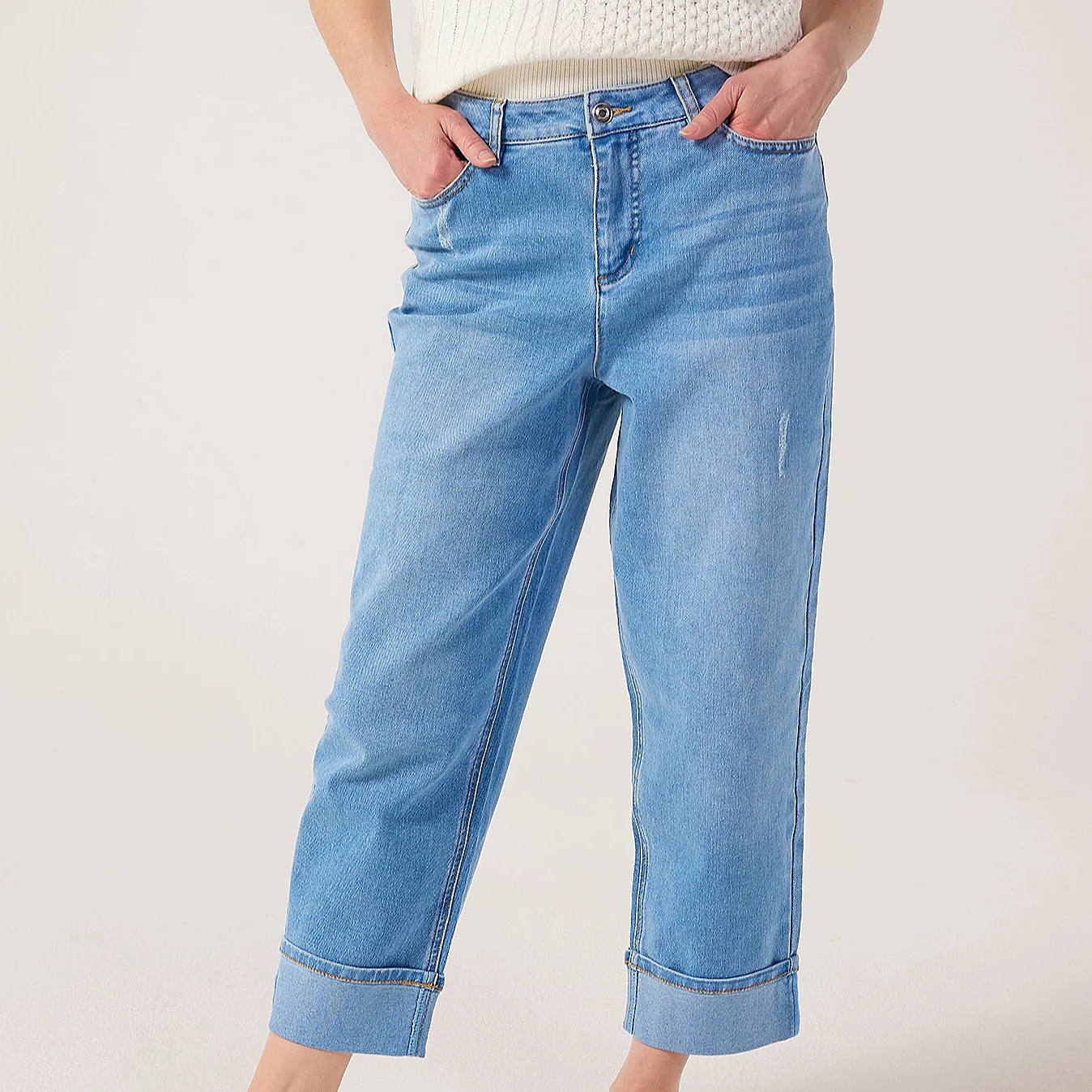 QVC Turn Back Boyfriend Jeans