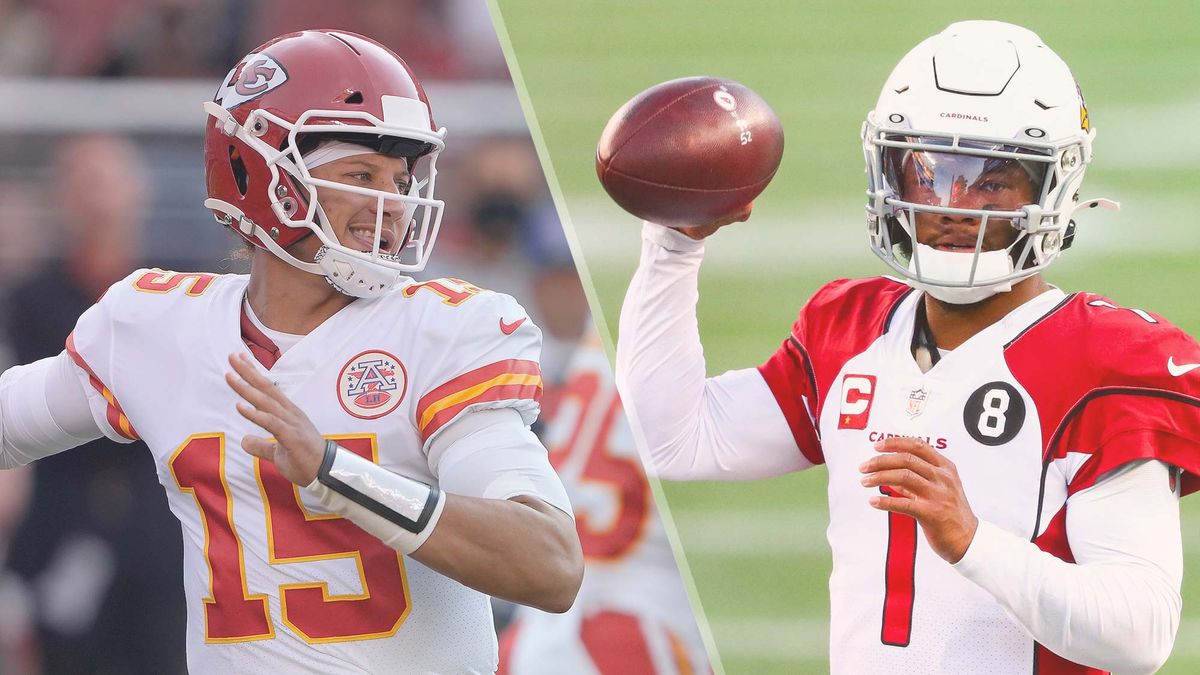 Chiefs vs Cardinals live stream NFL — Patrick Mahomes of the Kansas City Chiefs and Kyler Murray of the Arizona Cardinals