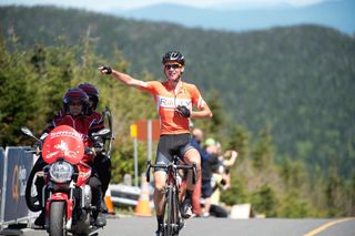 Sepp Kuss wins atop Mont Megantic during the Tour de Beauce.