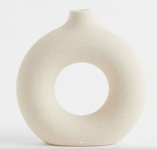 round white vase