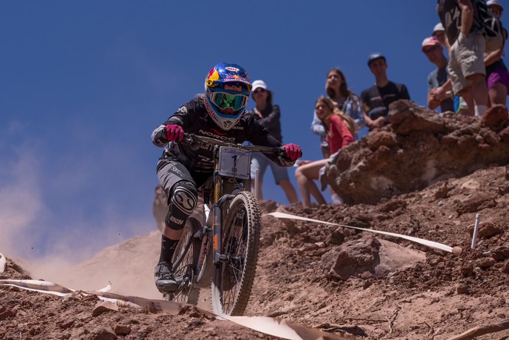 Jill Kintner followed up her dual slalom championship with an overwhelming 15.64 second victory in the downhill national championship.