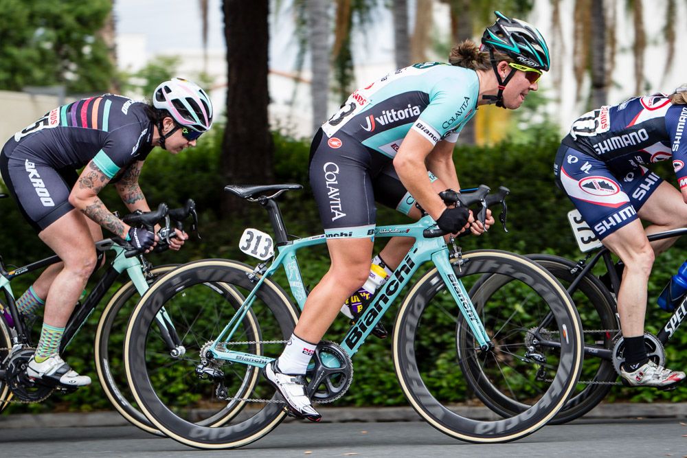 Lauretta Hanson (Colavita) rode aggressively the entire stage