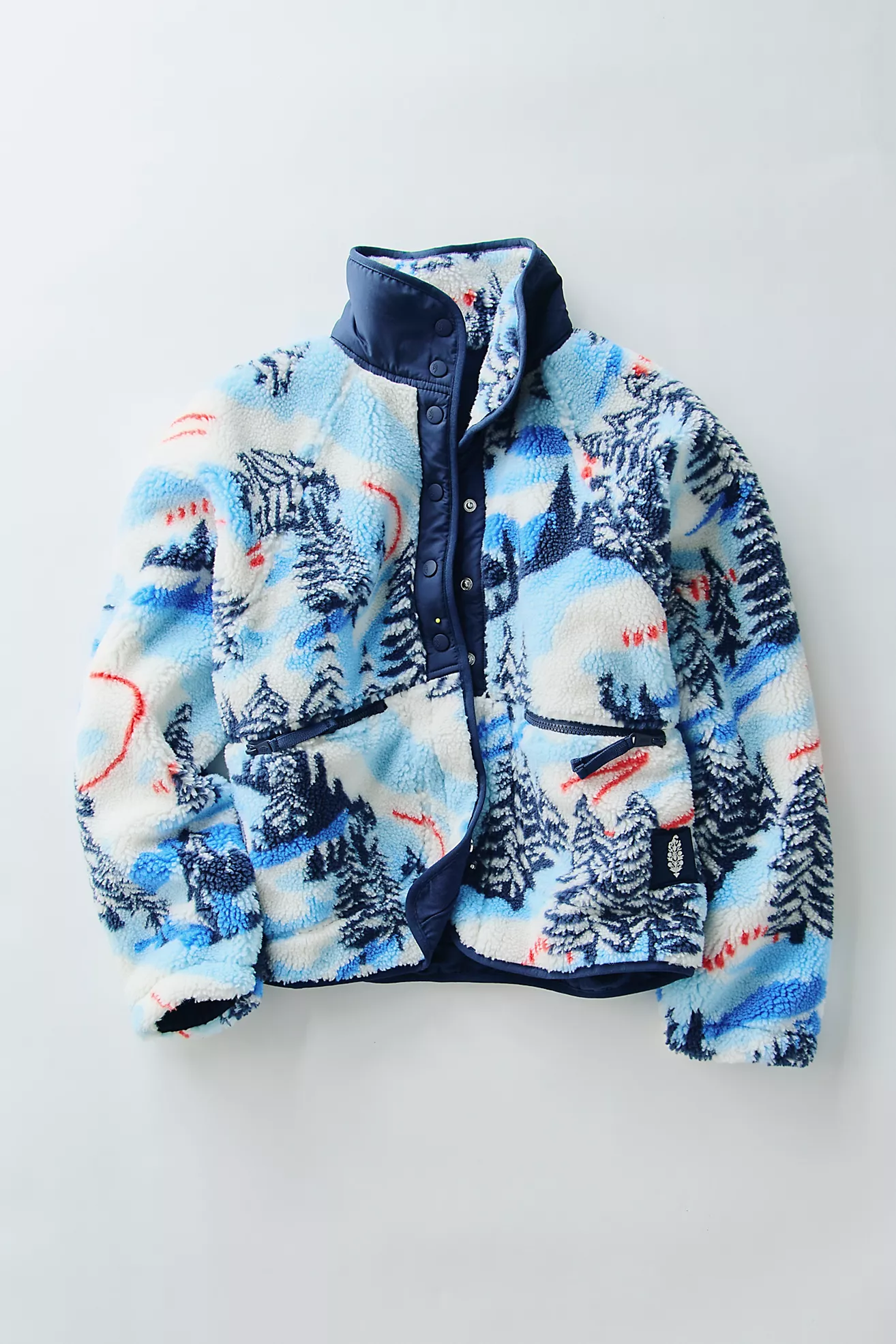 Hit the Slopes Printed Fleece Jacket